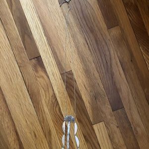 Target gold dangly necklace